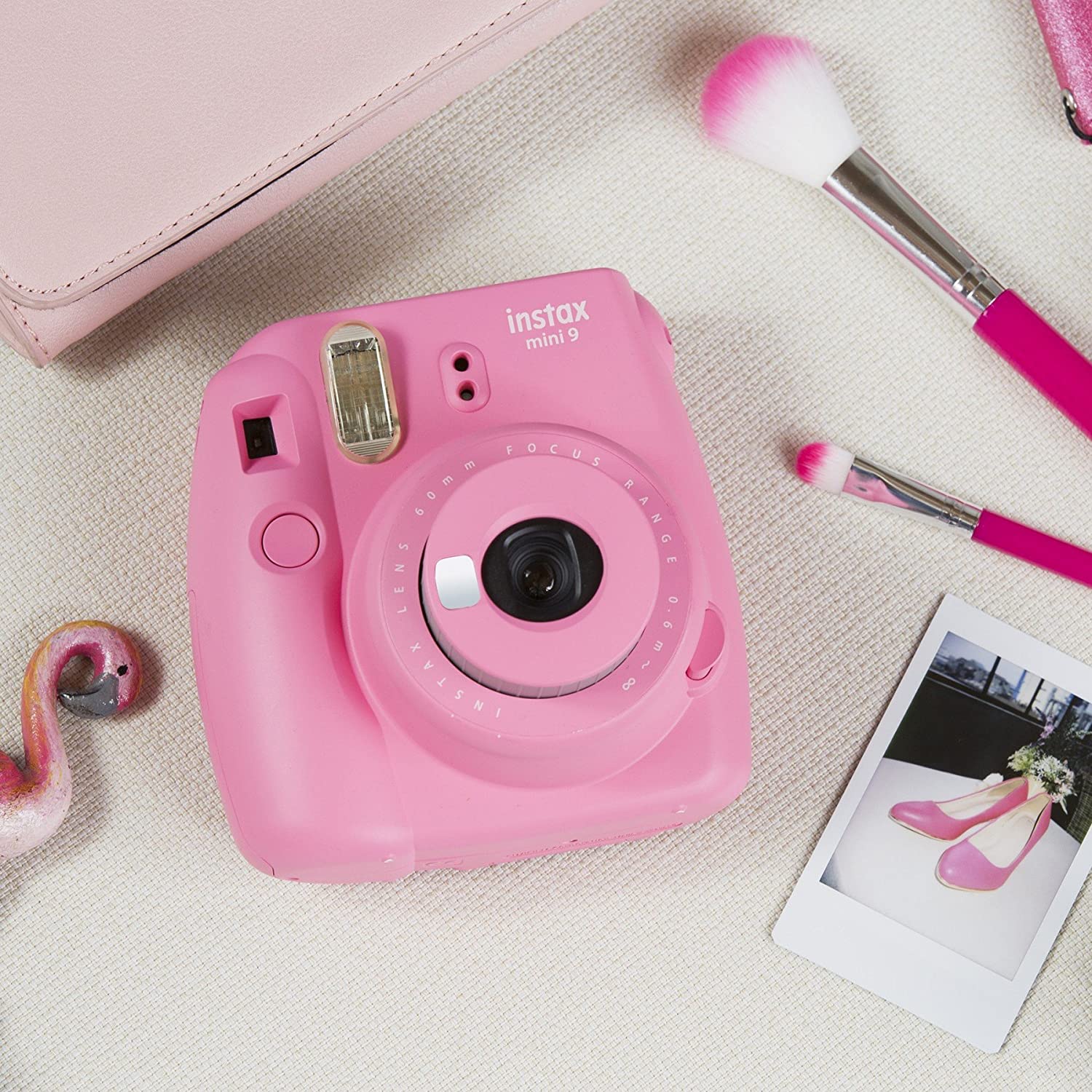 Fujifilm Instax Mini 9 (Flamingo Pink) Instant Camera Kit with (60) Instax Films