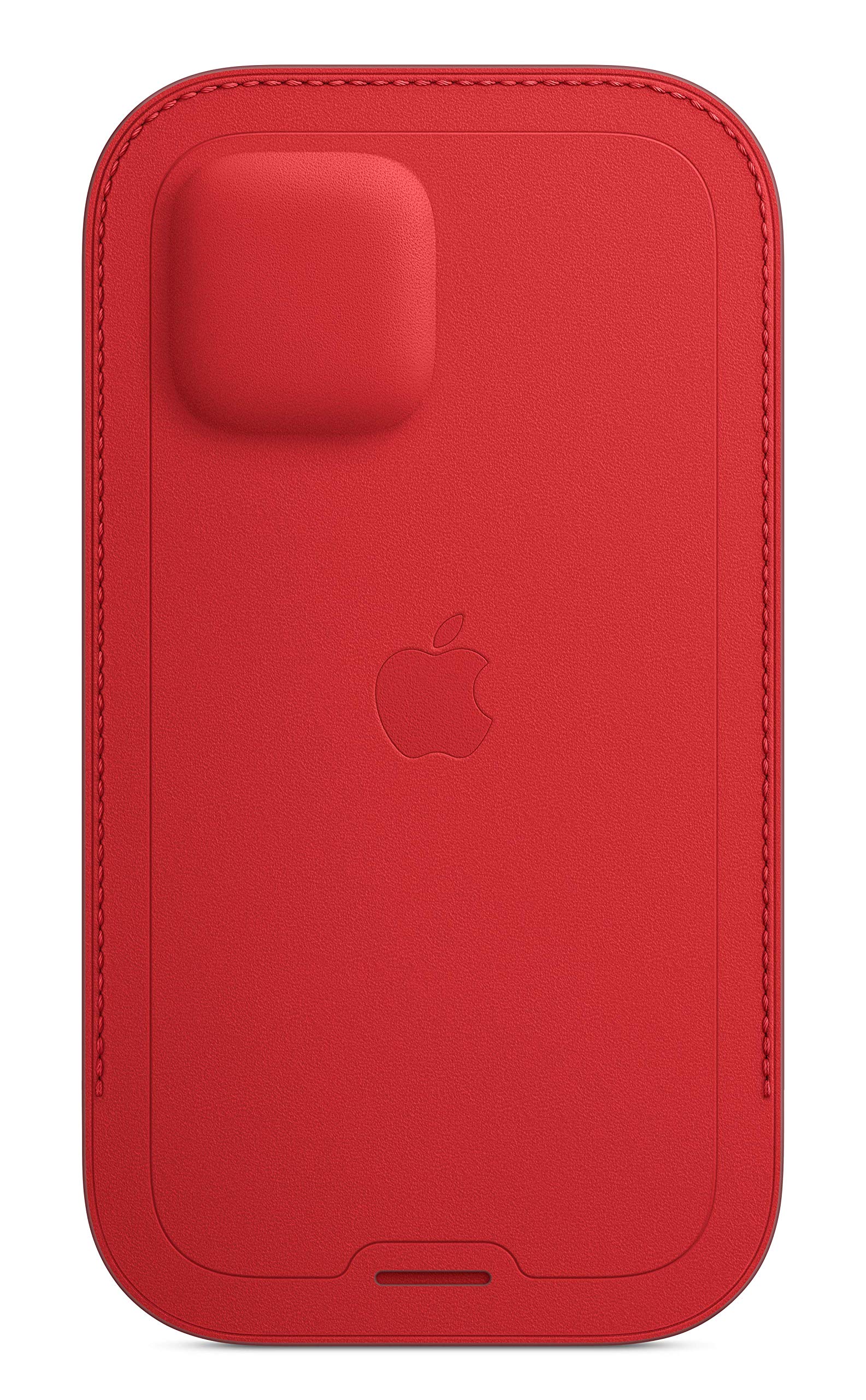 Apple iPhone 12 and 12 Pro Leather Sleeve with MagSafe - Product RED