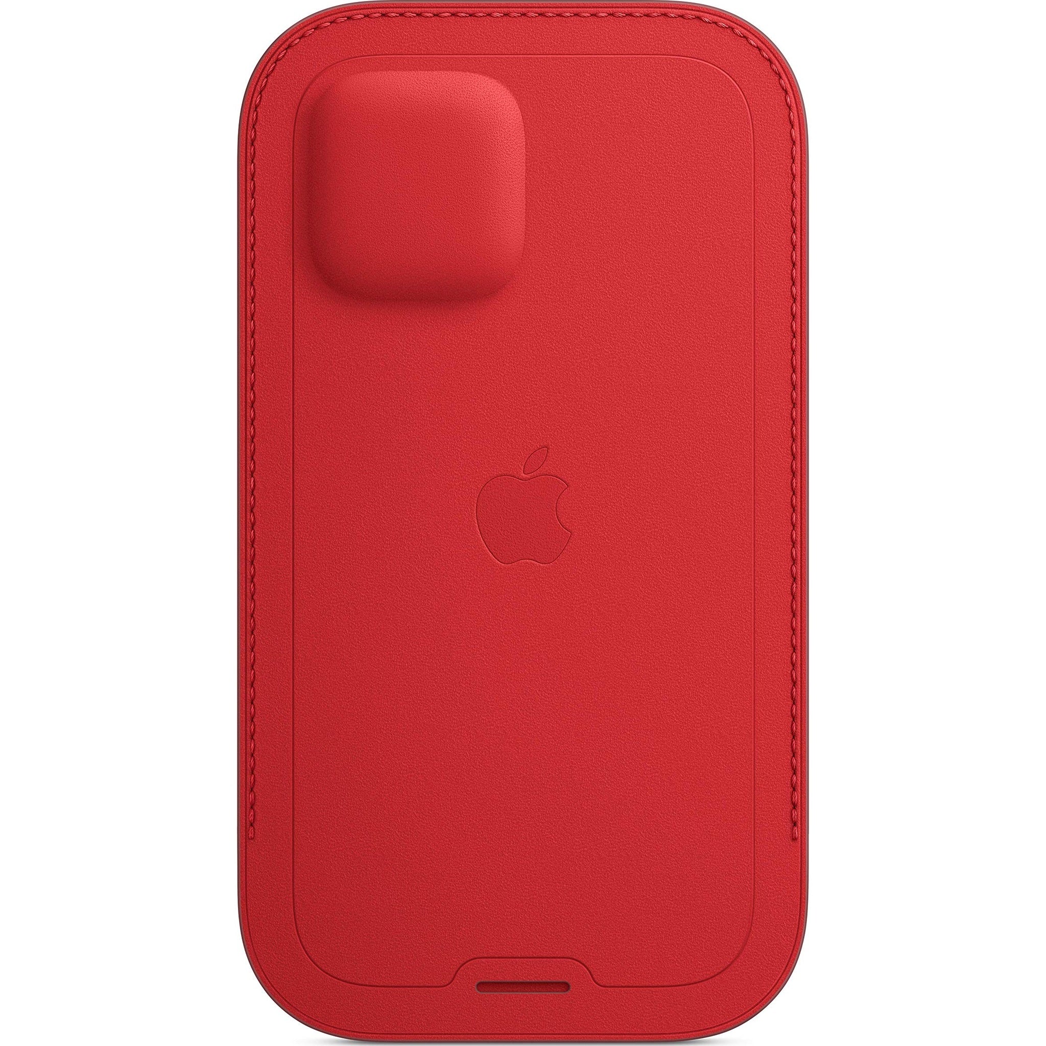 Apple iPhone 12 and 12 Pro Leather Sleeve with MagSafe - Product RED