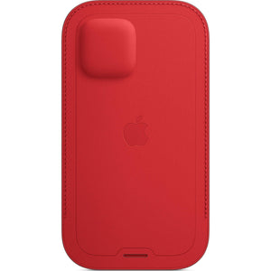 Apple iPhone 12 and 12 Pro Leather Sleeve with MagSafe - Product RED