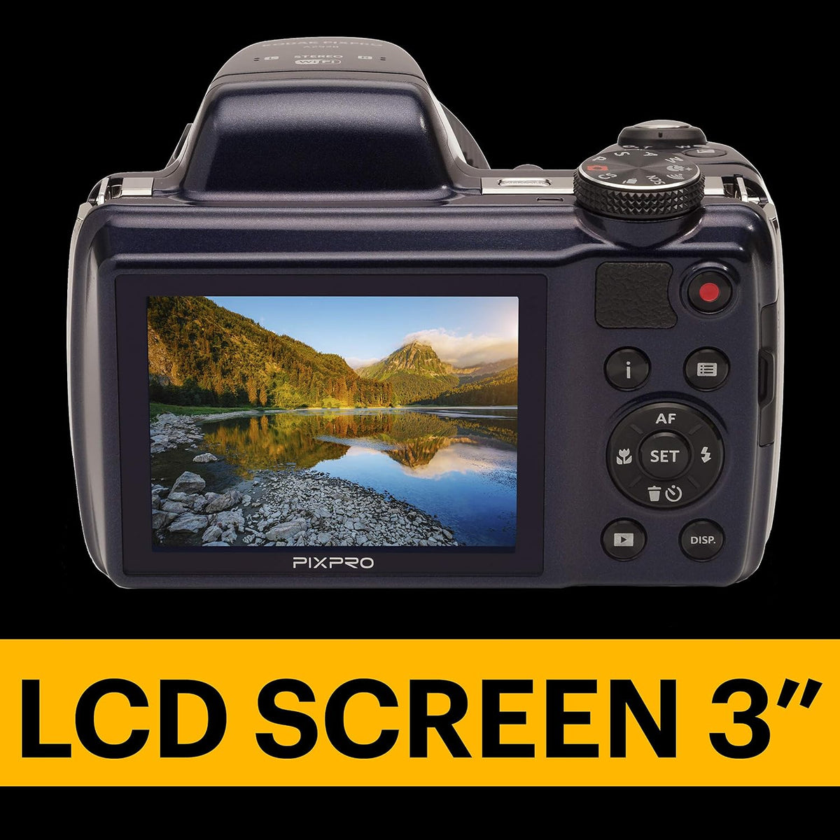 KODAK PIXPRO AZ528 Astro Zoom BSI-CMOS Bridge Digital Camera 16MP 52X 1080p Wi-Fi Midnight Blue
