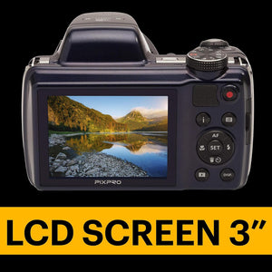 KODAK PIXPRO AZ528 Astro Zoom BSI-CMOS Bridge Digital Camera 16MP 52X 1080p Wi-Fi Midnight Blue