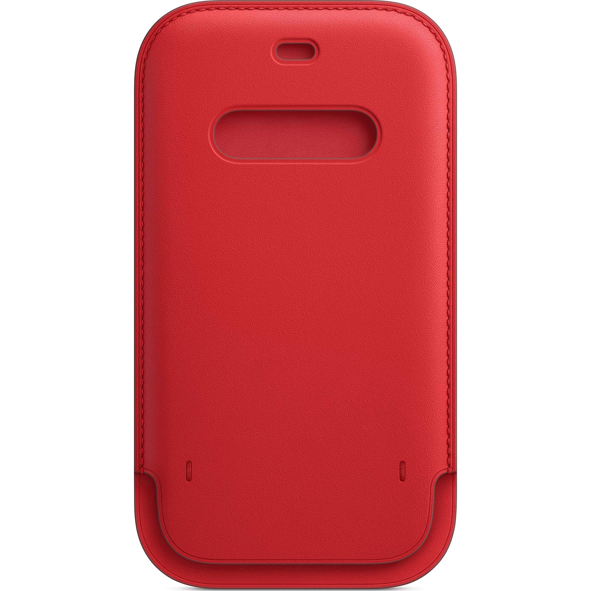 Apple iPhone 12 and 12 Pro Leather Sleeve with MagSafe - Product RED