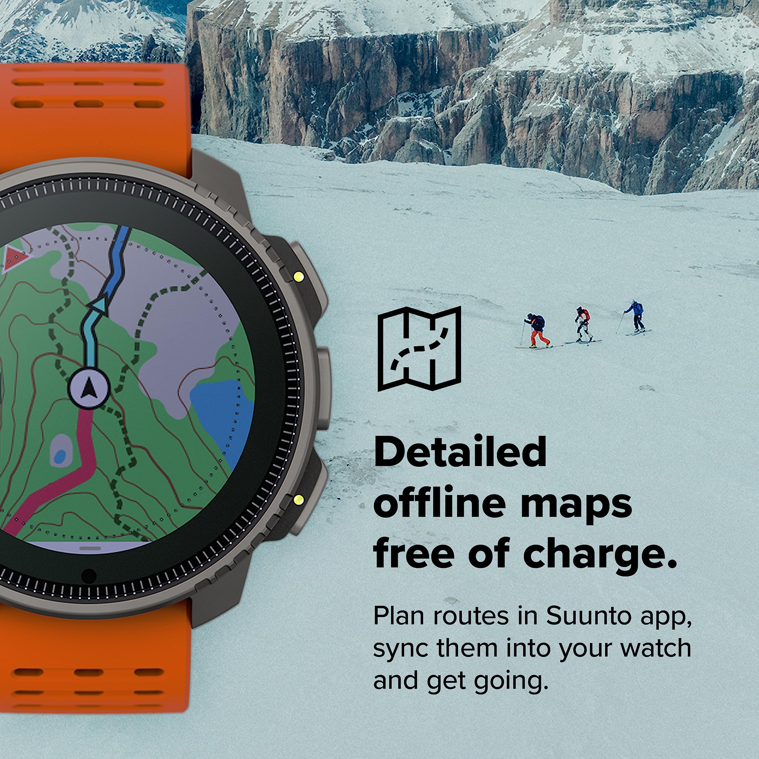 SUUNTO Vertical: Adventure GPS Watch, Large Screen, Offline Maps,
