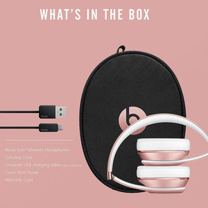Beats Solo3 Wireless Headphones - 40hr Battery, Microphone Asst Colors -