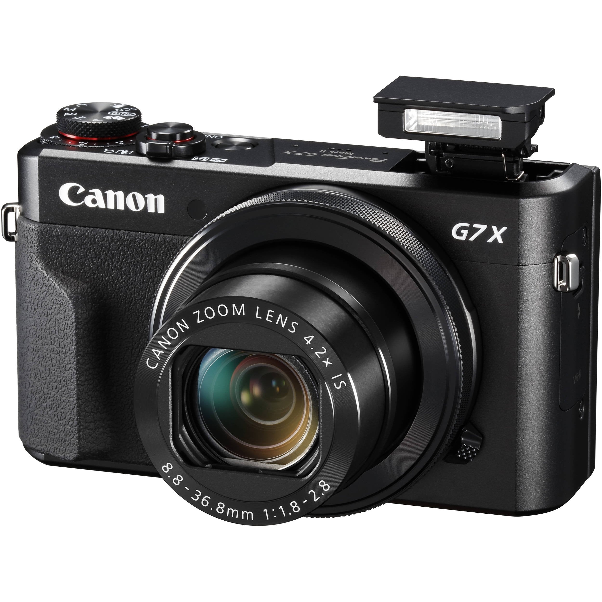 Canon PowerShot G7 X Mark II Digital Camera 1066C001 (International Model) Bundle with 32GB Memory Card + Flexible Tripod