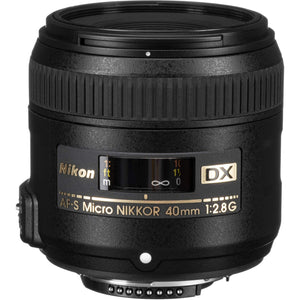 Nikon AF-S DX Micro NIKKOR 40mm F.2.8G Lens International Model + 4.5 inch Vivitar Premium Lens Case + 3pcs Lens Filte
