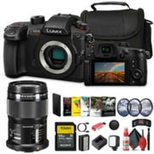 Panasonic Lumix GH5 II Mirrorless Camera Bundle With Extra Olympus 60mm Lens Panasonic