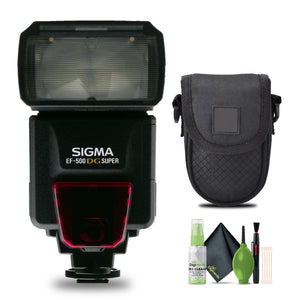 Sigma EF 500 Super Flash ETTL for Sigma SLR Cameras + Cleaning Kit + More