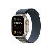 Apple Watch Ultra 2 [GPS + Cellular 49mm] Smartwatch with Rugged Titanium Case & Blue Alpine Loop Medium. (Carbon Neutral)