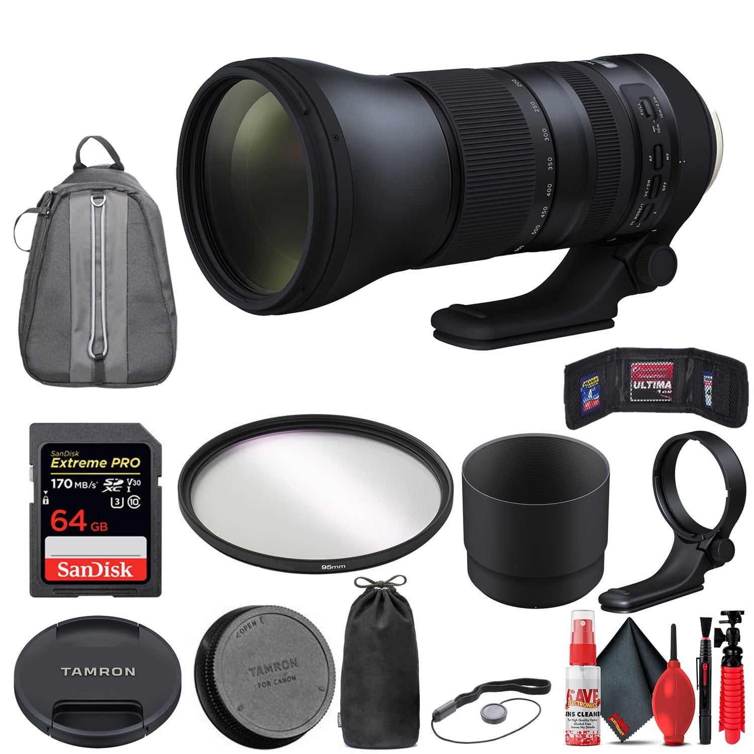 Tamron SP 150-600mm f/5-6.3 Di VC USD G2 for NIKON with Accessories (INT Model)