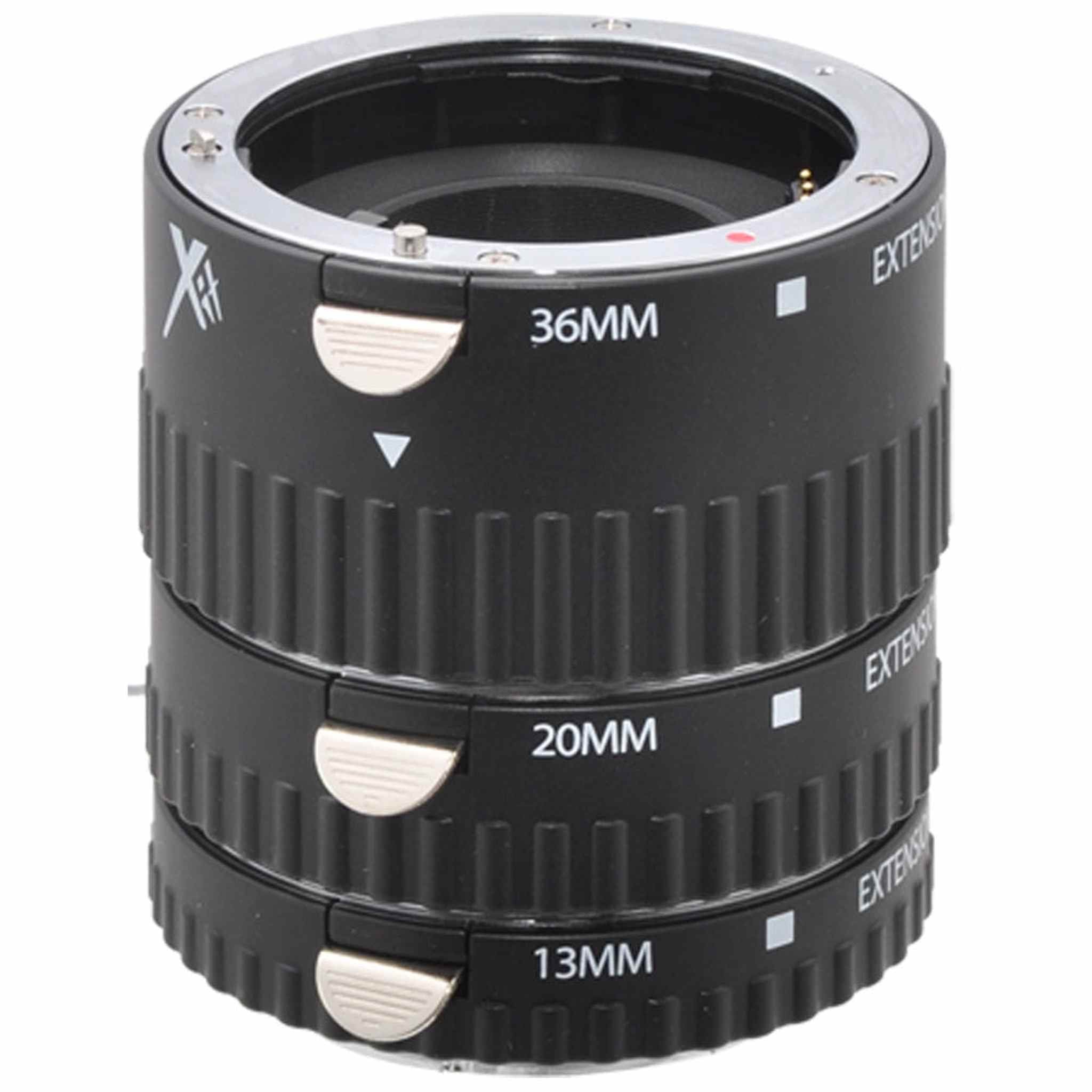Xit XTETS Auto Focus Macro Extension Tube Set for Sony SLR Cameras Black Xit