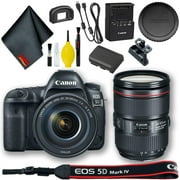 Canon EOS 5D Mark IV DSLR Camera with 24-105mm f/4L II Lens International Model Base Bundle