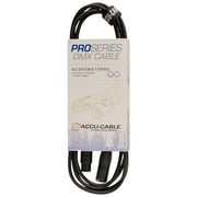 Accu Cable, PRO Series DMX Stage Light Cable, 3 Pin Connection AC3PDMX10PRO 10 FT