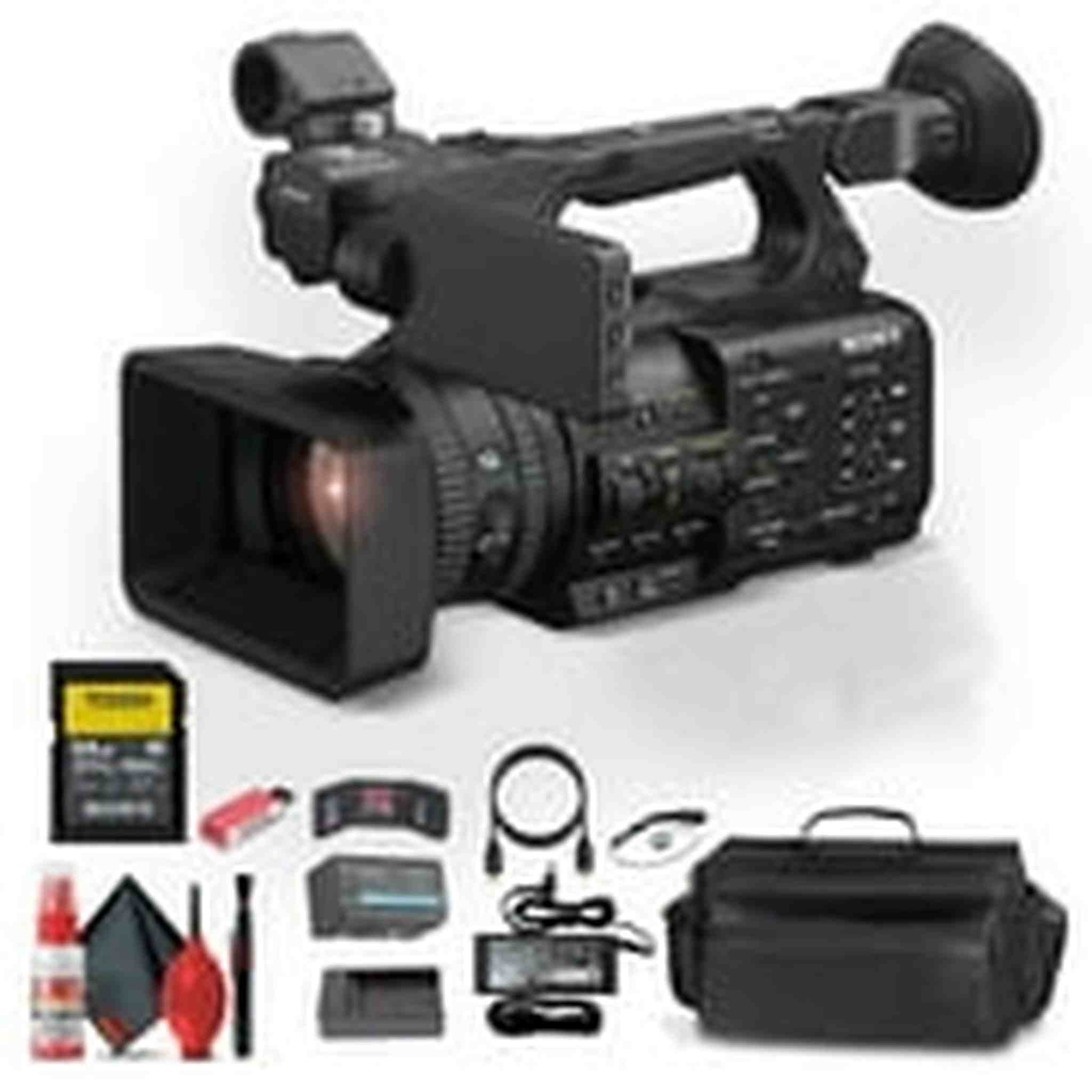 Sony HXR-NX800 NXCAM Camcorder + 64GB Memory Card + Case + More Sony