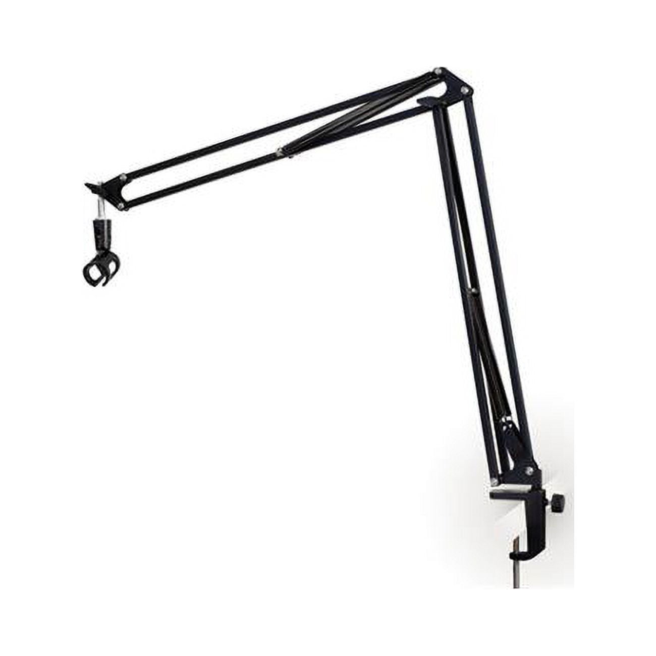 ULTIMATE SUPPORT JSBCM50 JamStands Series External Spring Style Ultimate Broadcast Mic Stand Dual Exterior Spring Design Ergonomic Adjust Knob Sturdy Table Clamp System