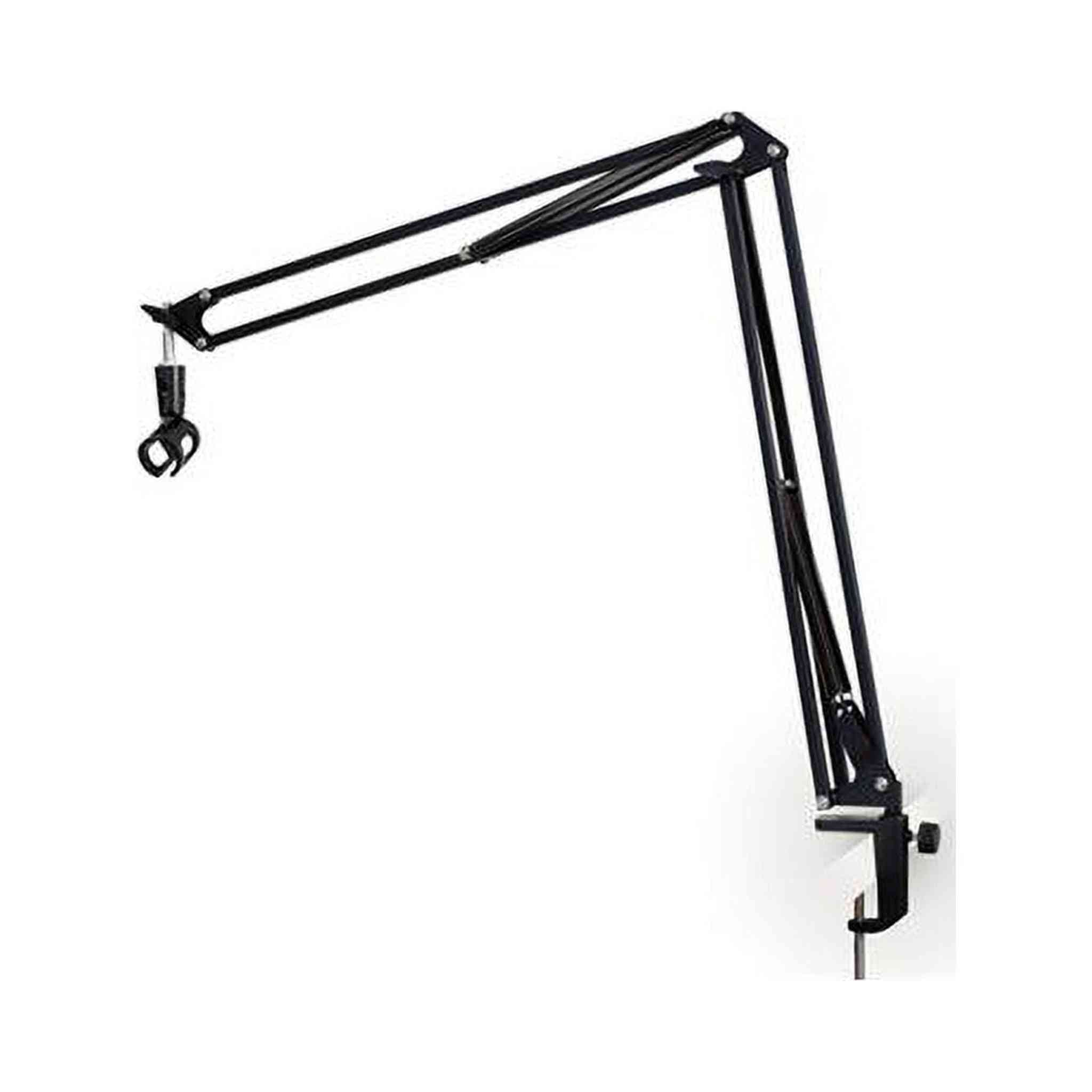 ULTIMATE SUPPORT JSBCM50 JamStands Series External Spring Style Ultimate Broadcast Mic Stand Dual Exterior Spring Design Ergonomic Adjust Knob Sturdy Table Clamp System Ultimate Support