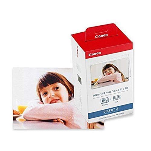 Canon KP-108IN Color ahPJNL Ink and 4 x 6 Paper Set, 108 Count Pack of 3
