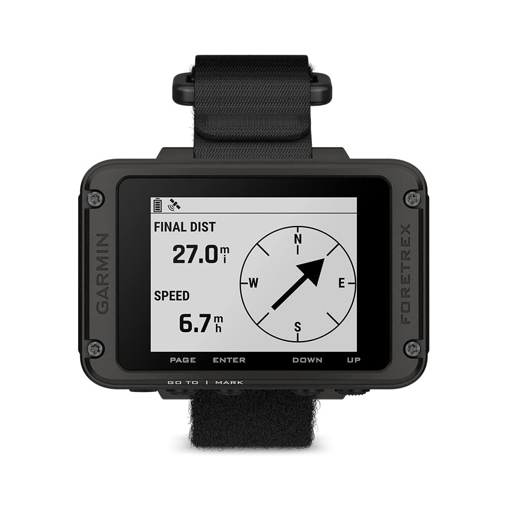 Garmin Foretrex 801, Wrist-Mounted GPS Navigation with Strap, Upgraded Multi-Band GNSS, Longer Battery Life