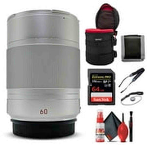 Leica APO-Macro-Elmarit-TL 60 mm f/2.8 ASPH Lens - Silver + 6Ave Accessory Kit Leica