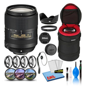 Nikon AF-S DX 18-300mm f/3.5-6.3G ED VR Lens 2216 Intl Model Bundle
