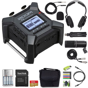 Zoom F3 Professional Field Recorder, 32-bit Float Recording, 2 Channel Recorder, Dual AD Converters, 2 Locking XLR/TRS Inputs, Battery Powered, Wireless Control