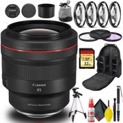 Canon RF 85mm f/1.2L USM DS Lens Bundle with 32GB Memory, Tripod, Bag, and More