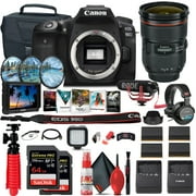 Canon EOS 90D DSLR Camera (Body Only) (3616C002) + 4K Monitor + Canon EF 24-70mm