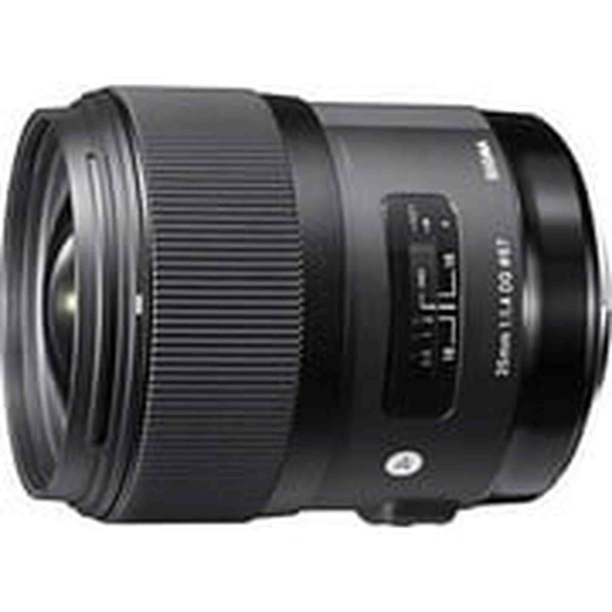 Sigma 340101 35mm F1.4 DG HSM Lens for Canon Black Renewed - Reconditioned Sigma