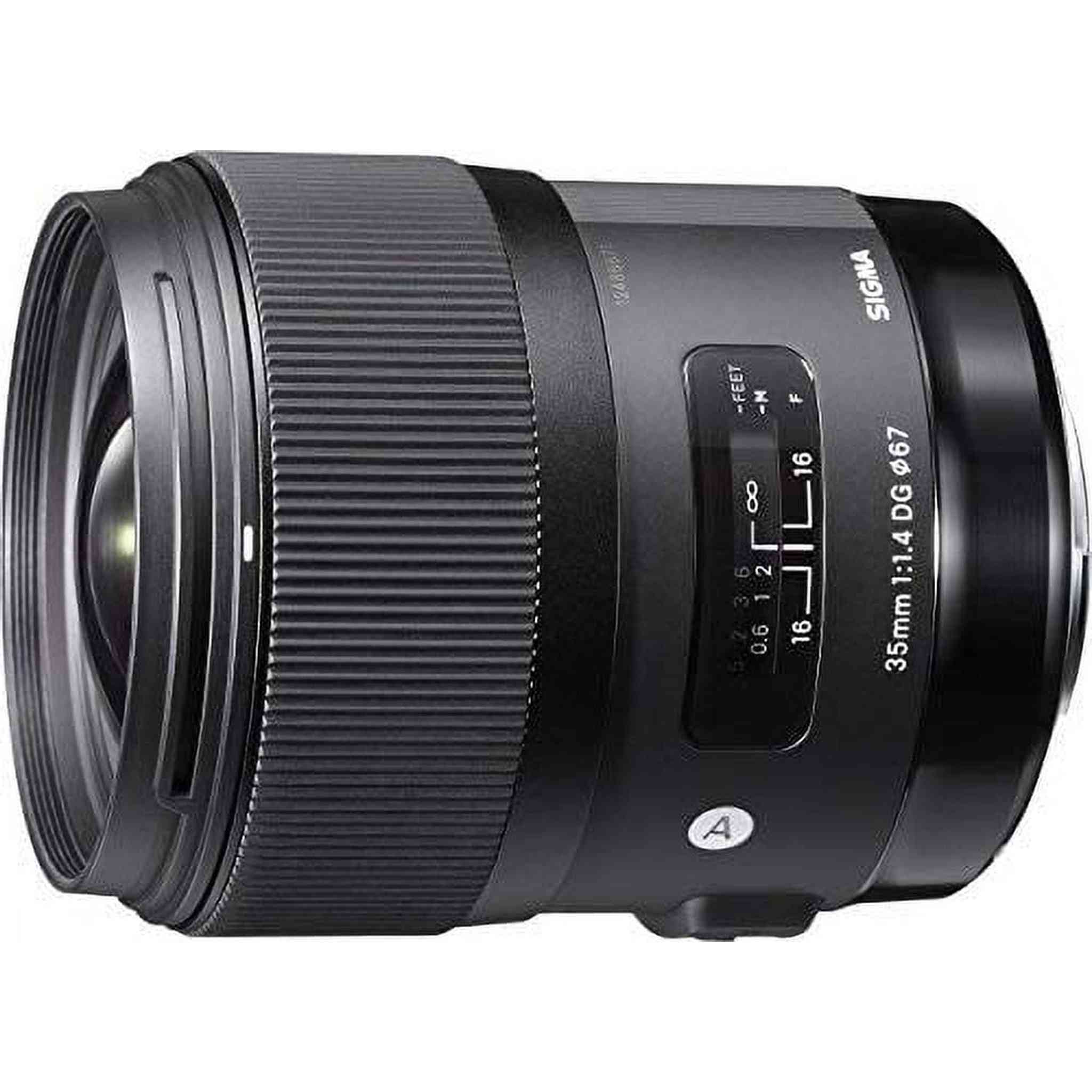 Sigma 340101 35mm F1.4 DG HSM Lens for Canon Black Renewed - Reconditioned Sigma