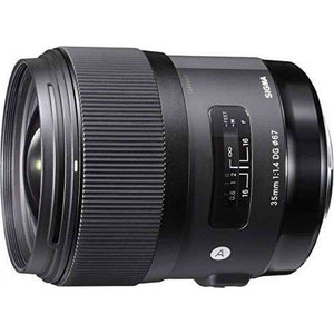 Sigma 340101 35mm F1.4 DG HSM Lens for Canon Black Renewed - Reconditioned Sigma
