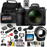 Nikon Z 7II Mirrorless Digital Camera 45.7MP with 24-70mm Lens (1656) + FTZ Mount + 4K Monitor + 64GB XQD Card + Pro Mic + Corel Photo Software + Case + Filter Kit - International Model Bundle