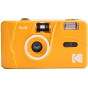 Kodak M38 35mm Film Camera - Focus Free, Powerful Built-in Flash, Easy to Use Yellow