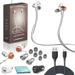 Plantronics BackBeat GO 3 Wireless Earbuds in Copper Premium Charging Bundle