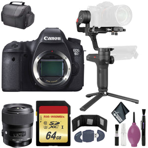 Zhiyun-Tech WEEBILL LAB Handheld Stabilizer - CANON EOS 6D PRO DIG CAMERA BODY - 64GB -Case -Canon EF 35mm f/1.4L II USM Lens Zhiyun-Tech