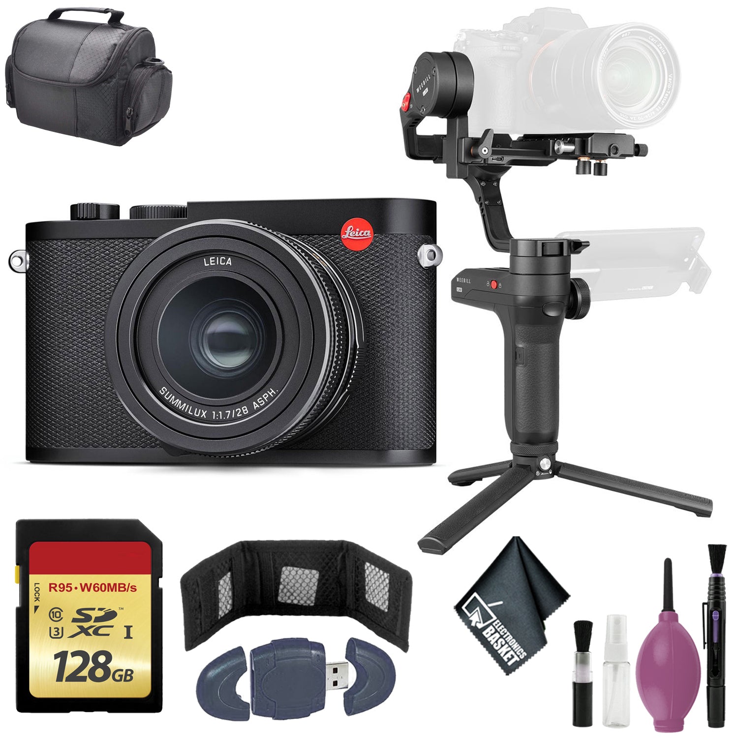 Zhiyun-Tech WEEBILL LAB Handheld Stabilizer - Leica Q2 Digital Camera - 128GB Case