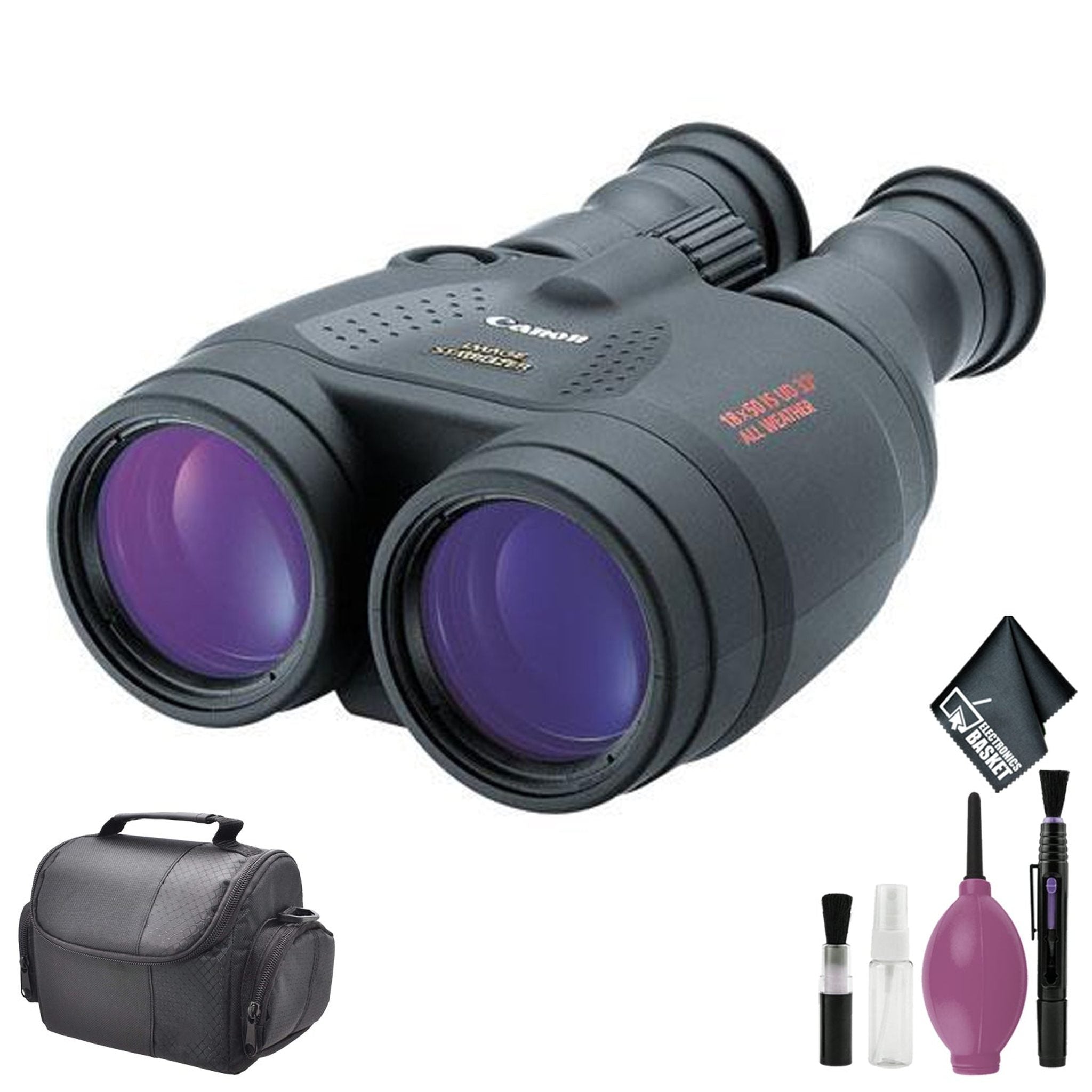 Canon 18x50 IS Image Stabilized Binocular - Cleaning Kit - SOFT CASE-MED SLR + LENSES