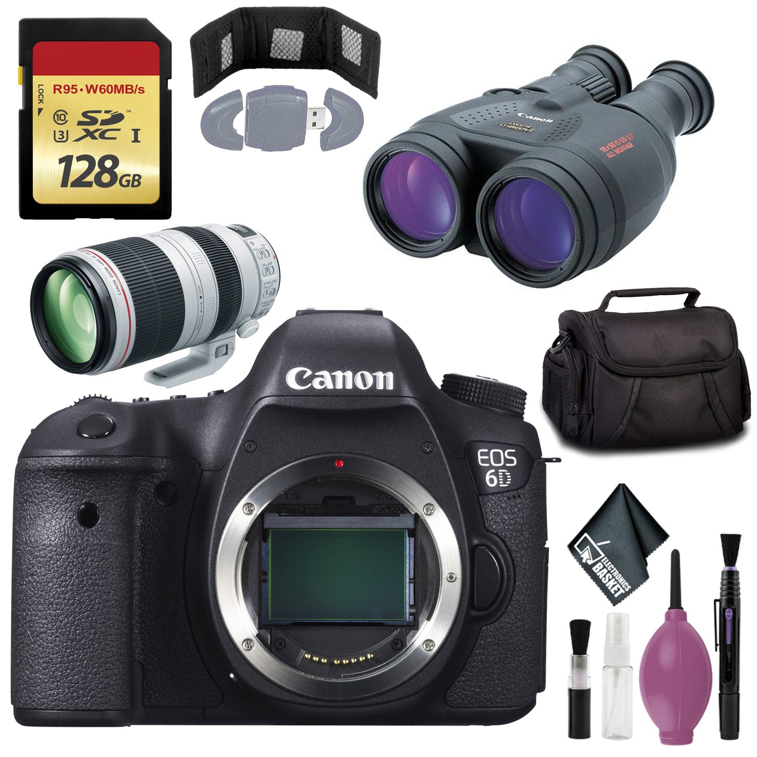 Canon 18x50 IS Image Stabilized Binocular - CANON EOS 6D PRO DIG CAMERA - 100-400MM F/4.5-5.6L IS II USM LENS