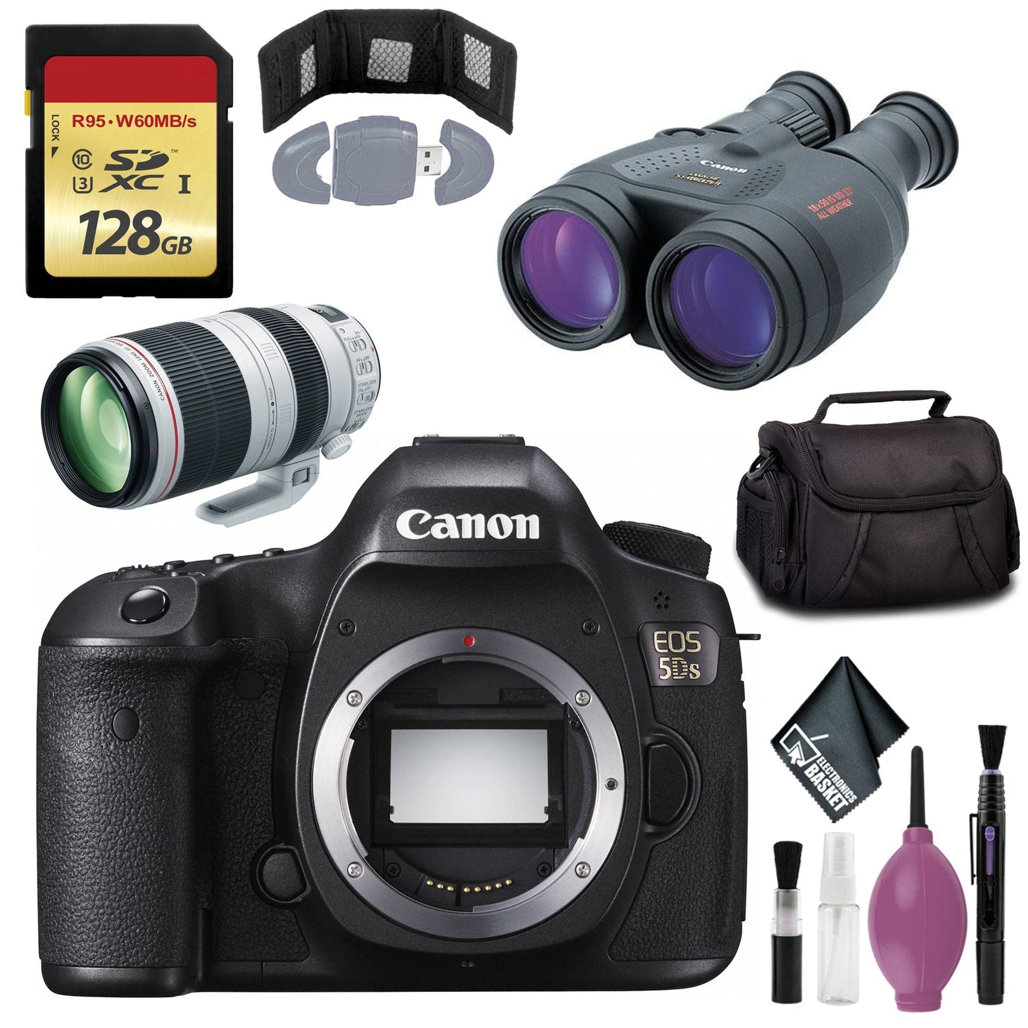 Canon 18x50 IS Image Stabilized Binocular - Canon?¨EOS 5DS DSLR Camera - EF 100-400MM F/4.5-5.6L IS II USM LENS