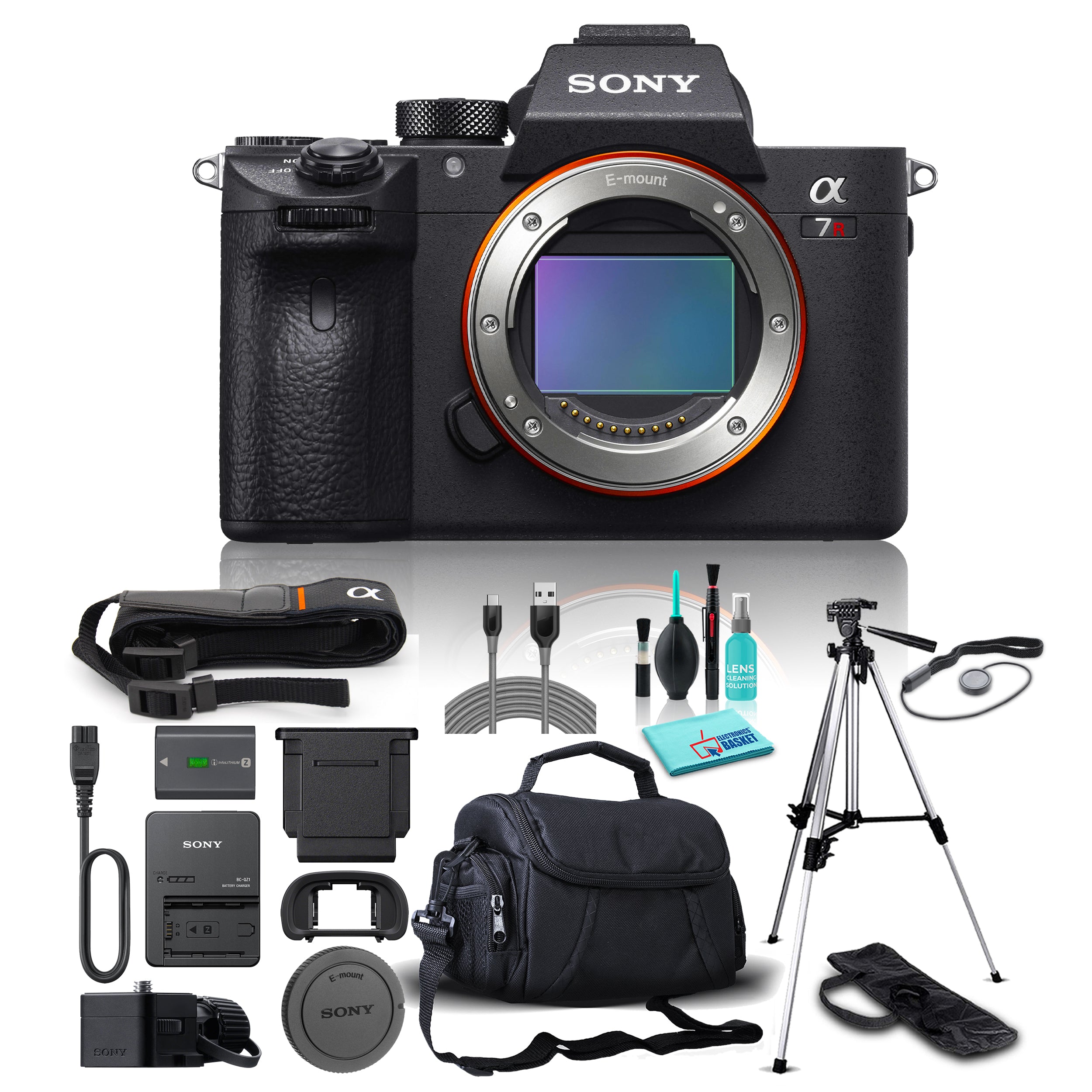 Sony Ultra 4K 42MP Full Frame Alpha a7R III Mirrorless Digital Camera and 5 Piece Accessories Bundle (Lens Not Included)