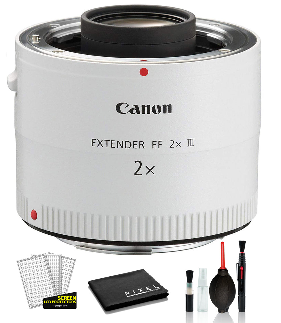 Canon Extender EF 2X III USA (4410B002) with Deluxe Cleaning Kit, Cleaning Pen, Blower + More