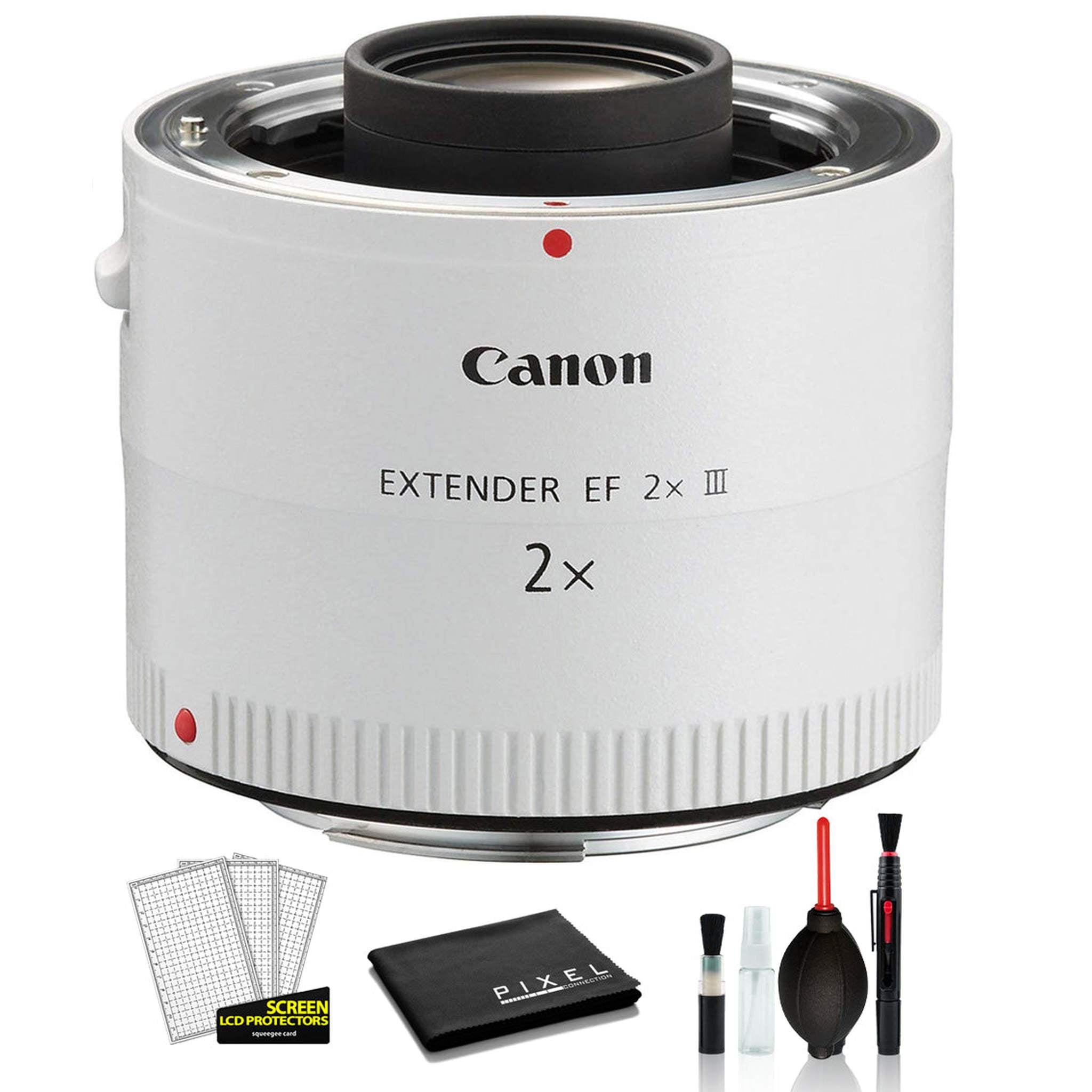 Canon Extender EF 2X III USA 4410B002 with Deluxe Cleaning Kit, Cleaning Pen, Blower + More Canon