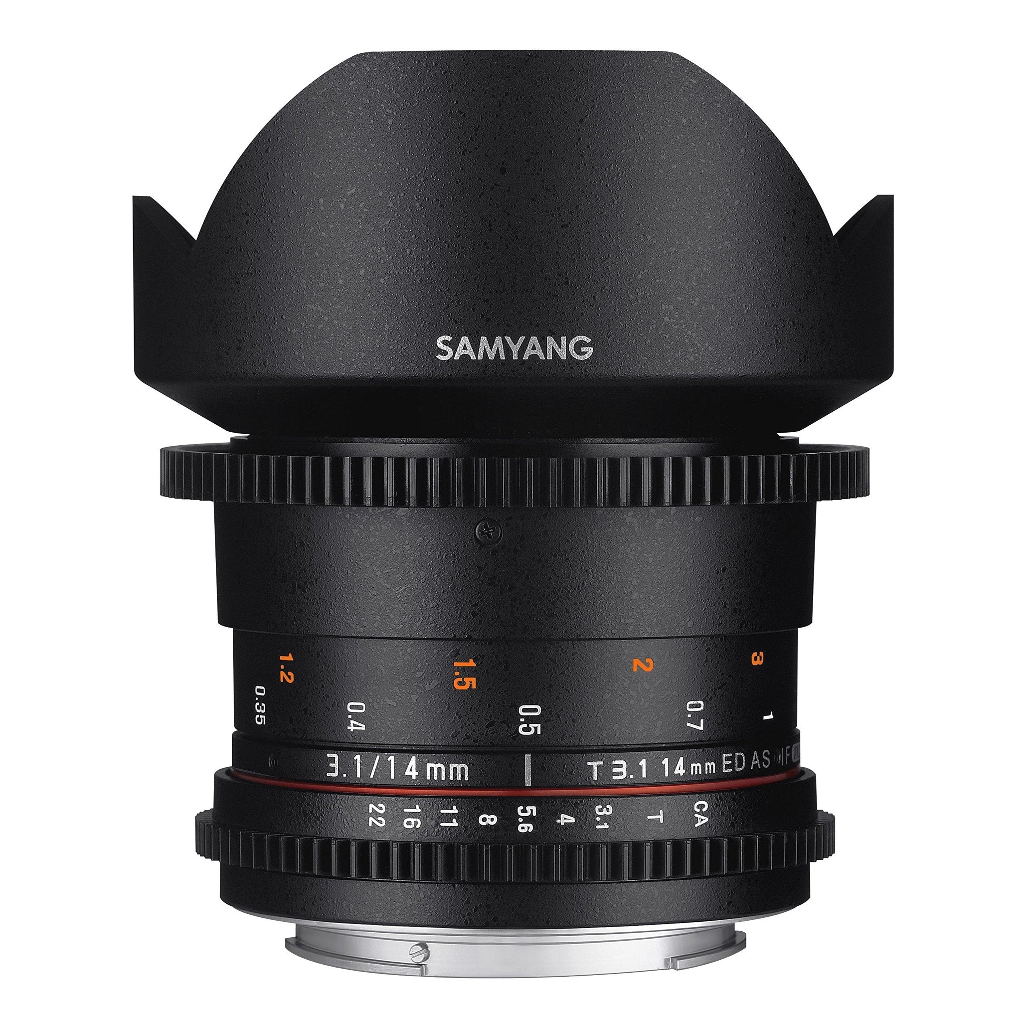 Samyang SYDS14M-S VDSLR II A mount 14mm T3.1 Wide-Angle Cine Lens for Sony Alpha Cameras