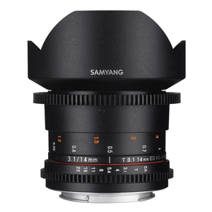 Samyang SYDS14M-S VDSLR II A mount 14mm T3.1 Wide-Angle Cine Lens for Sony Alpha Cameras