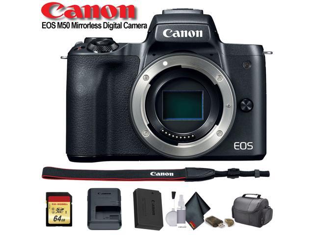 Canon EOS M50 Mirrorless Digital Camera International Model 2680C001 - Starter Bundle