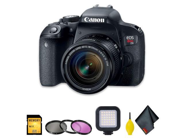 Canon?EOS Rebel T7i DSLR Camera with 18-55mm Lens Basic Accessory Bundle w/Filter Set & More