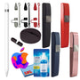 Apple Pencil 1st Gen with Covers + Hard Carry Case + Silicone Stand Black -