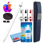 Apple Pencil 1st Gen with Covers + Hard Carry Case + Silicone Stand Black -