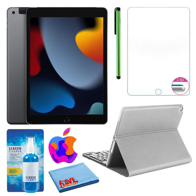 Apple 10.2" iPad (2021, 256GB, Wi-Fi, Space Gray) and Portfolio Keyboard Case