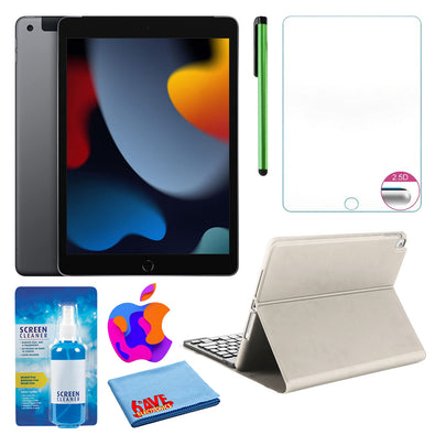 Apple 10.2" iPad (2021, 256GB, Wi-Fi, Space Gray) and Portfolio Keyboard Case